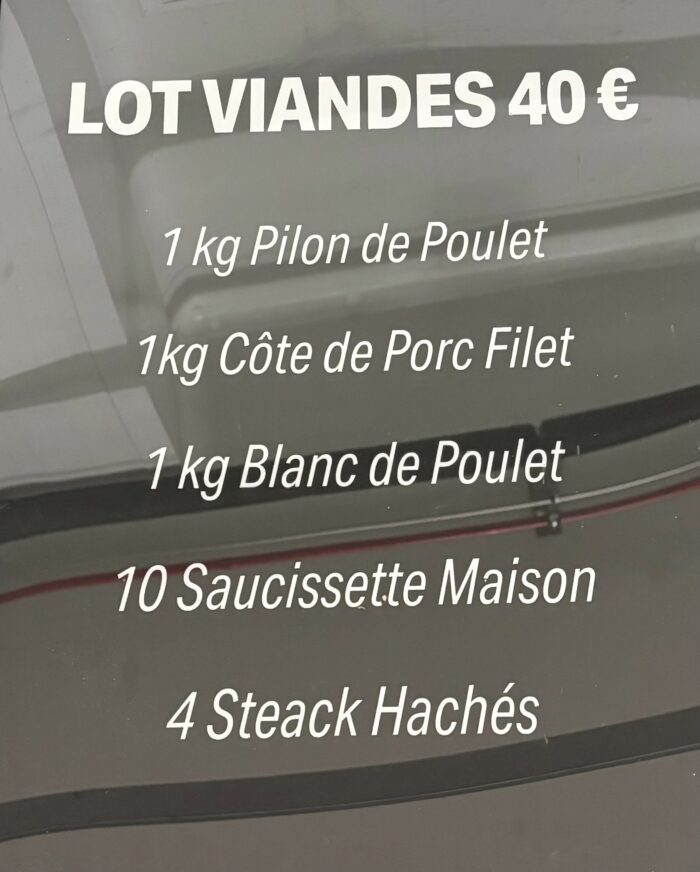 Lot à 40€