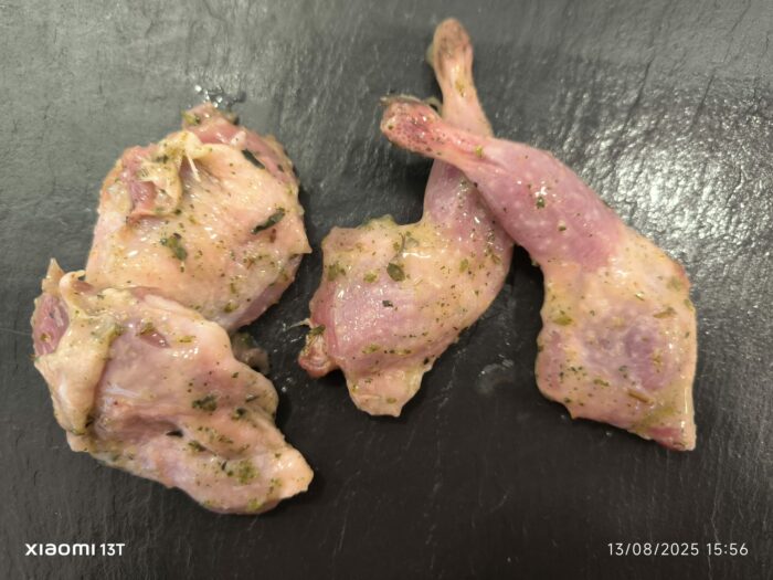 Caille à la plancha